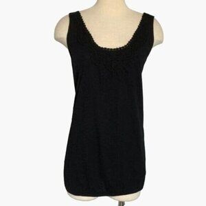 Lane Bryant Black Cotton Knit Top Women's Size 26 / 28 New